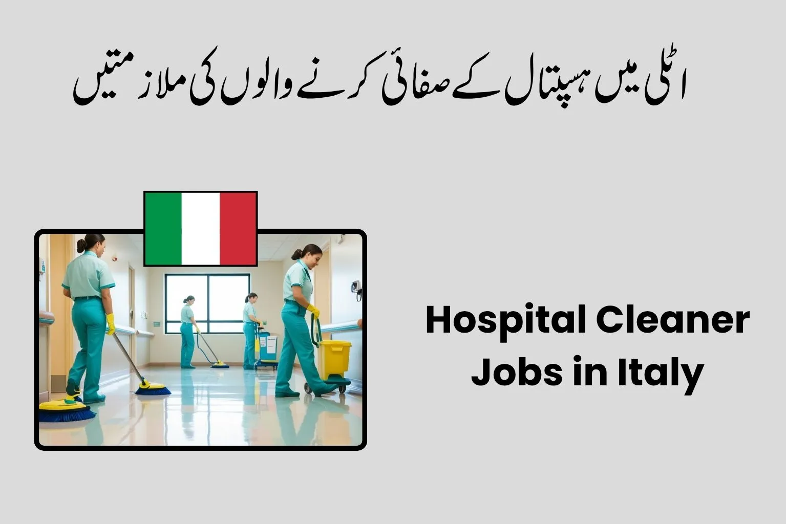 Hospital Cleaner Jobs in Italy